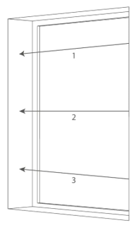 Beth Ochre Roman Blind | The Blindz Store measuring guide P1?>